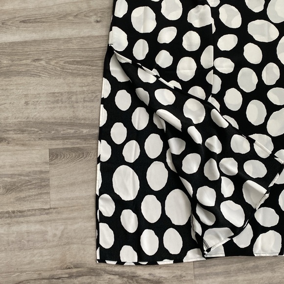 Truth and Fable one shoulder maxi dress size M/NWT/black & white. Side zipper - Picture 13 of 15